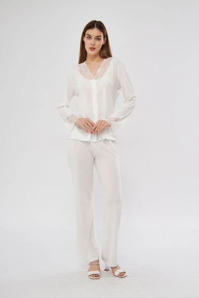 6-Piece Cotton Nightgown Dressing Gown Pajama Set Shorts Set Bride's Dowry Set - 4