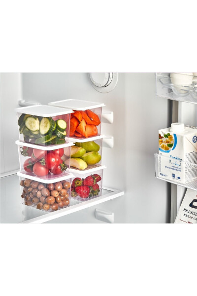 6-Piece Lidded Refrigerator & Cabinet Organizer - 1