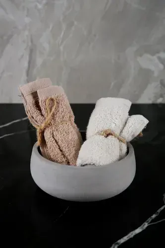 6 Piece Marble Patterned Concrete Bathroom Set Solid Liquid Soap Dispenser Toothbrush Holder Towel Holder Incense Holder Tray-Concrete Gray - 6