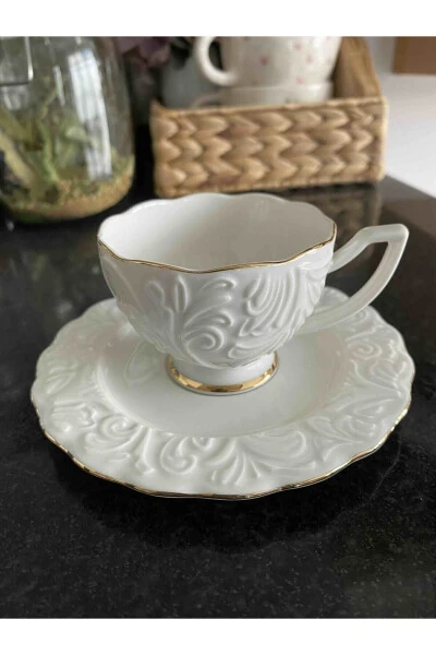 6-Piece Porcelain Coffee Cup Set - 4