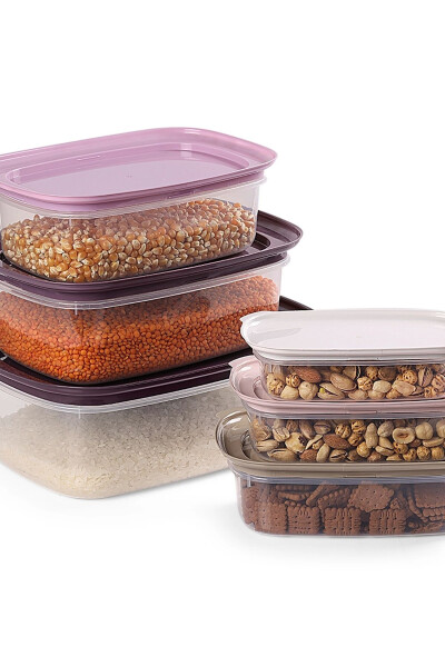6 Piece Vicksy Purple Storage Container - DECOVETRO (1)
