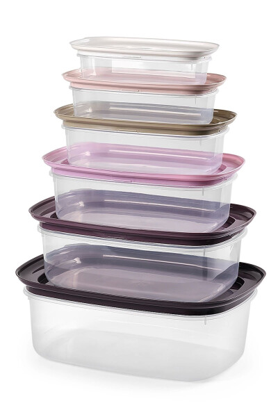 6 Piece Vicksy Purple Storage Container - 4