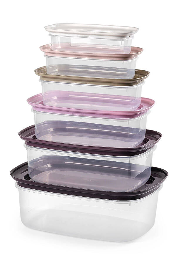 6 Piece Vicksy Purple Storage Container - 4