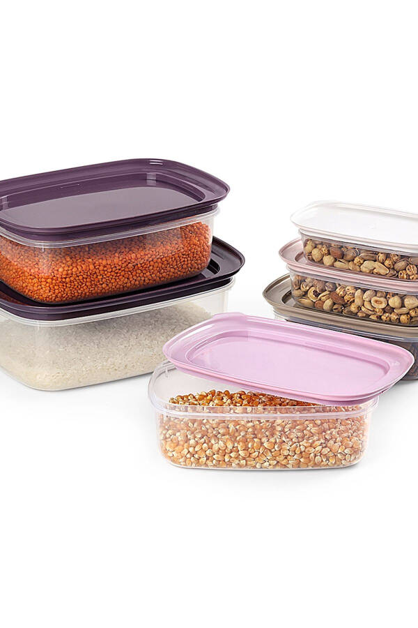 6 Piece Vicksy Purple Storage Container - 3