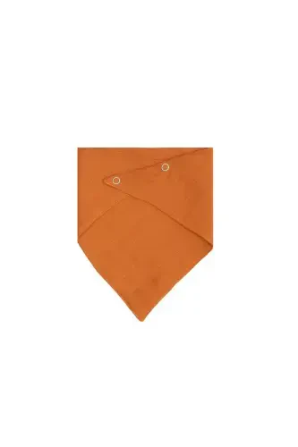 6 Pieces %100 Organic Cotton Double Layered Two Snaps Muslin Baby Scarf & Bib - 8