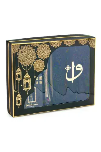 6 Pieces Dowry Grooms Prayer Rug Set and Gift-Wrapped Velvet Quran Set - IHVAN ONLINE (1)