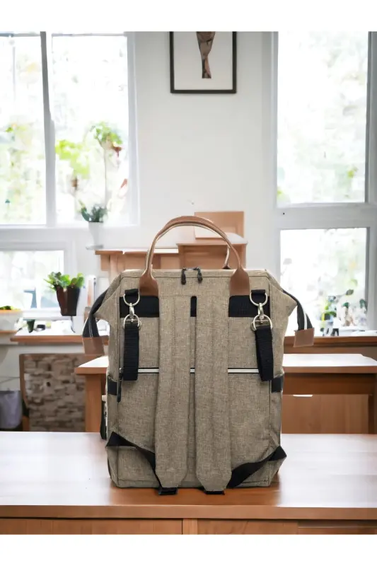 6-предметный набор для новорожденного (ВЫПИСКА ИЗ РОДДОМА, СУМКА ДЛЯ ПЕЛЕНАНИЯ, ОДЕЯЛО, НОСКИ, КОМПЛЕКТ САЛФЕТОК) - Бежевый - 5