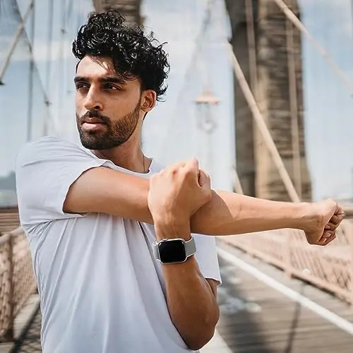 6 шт. Спортивный нейлоновый ремешок-петля, совместимый с Apple Watch Bands 38 мм, 40 мм, 41 мм, 42 мм, 44 мм, 45 мм, 46 мм, 49 мм для женщин и мужчин, регулируемые дышащие плетеные ремешки для iWatch Series 10/9/8/7/6/5/4/3/SE/Ultra - 5