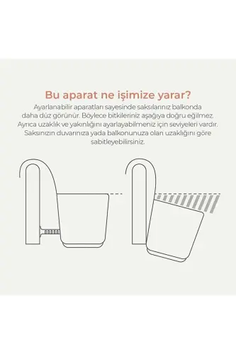6 штук подвесных балконных горшков Karasu Pera из пластика (с пластиковыми зажимами) 