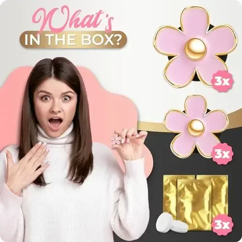 6 штук ромашки для украшения автомобиля, цветочный зажим для вентиляции воздуха, зажим для кондиционера, зажим для автомобильного освежителя воздуха, украшение для салона автомобиля, красочные аксессуары для интерьера для девочек и женщин - 5