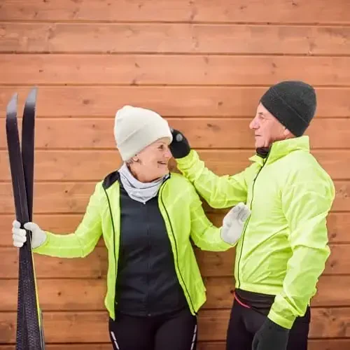 6 Штук Женские Вязаные Шапки Бини Перчатки для Сенсорного Экрана Комплект для Зимы Милые Шапки Мягкая Шапка Череп Подарки на Рождество - 5