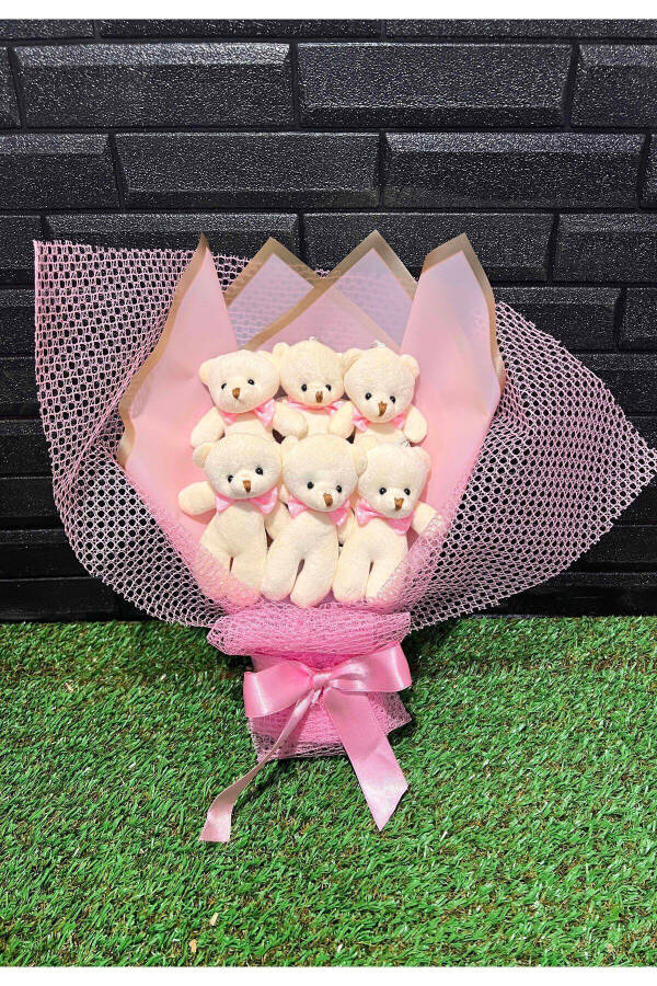 6 Teddy Bear Bouquet Gift for Lover - Romantic Gift - Birthday Gift - 9