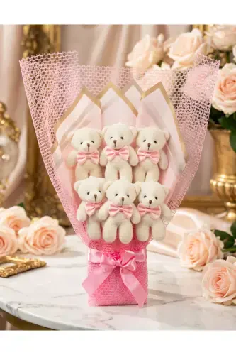 6 Teddy Bear Bouquet Gift for Lover - Romantic Gift - Birthday Gift - LENOSTRA (1)