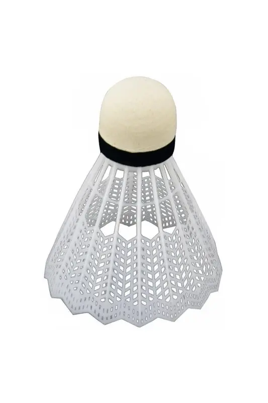 6 White Badminton Balls with Plastic Heads in Practical Boxes - 2