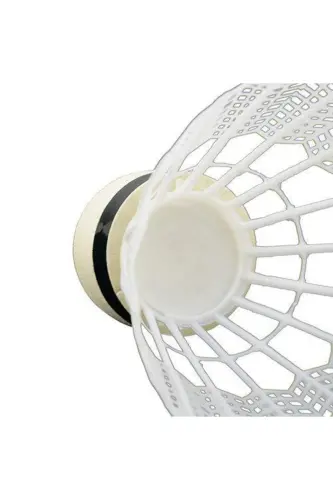 6 White Badminton Balls with Plastic Heads in Practical Boxes - 3