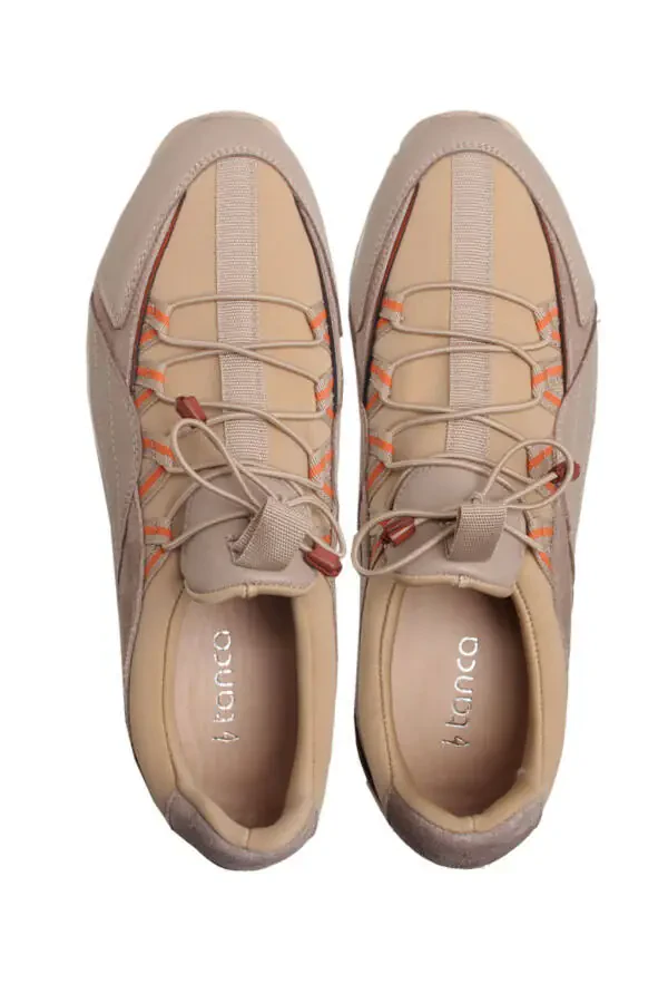 60 25393 ERKAK SPOR OYOQ KIYIM & SNEAKER-BEJ - 4