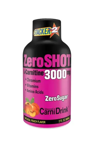 60 ml 3000mg L-karnitin 12 Adet - Şeftali Aromalı - ZERO SHOT (1)