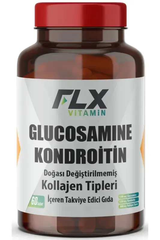 60 Tablet Glucosamine Chondroitin MSM Vitamin D Collagen Glucosamine - 1