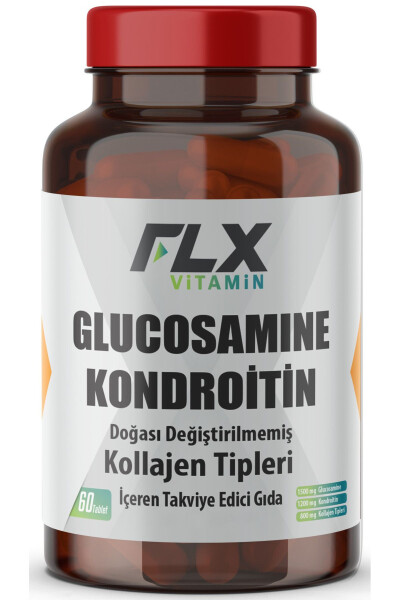 60 Tablet Glukozamin Kondroitin MSM Vitamin D Kolajen Glukozamin - 1