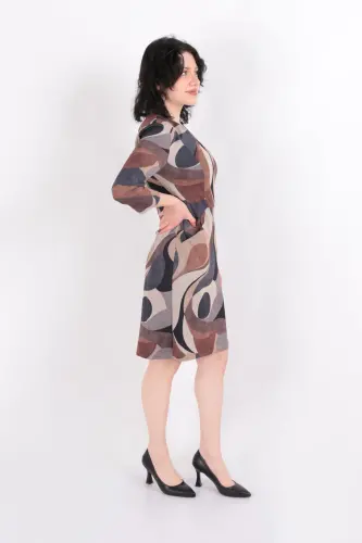 62114 Women Dress-COFFEE - 3
