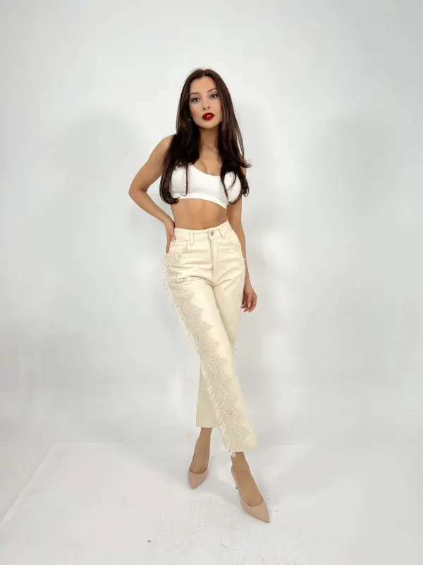 6240 PANTALON-KREM - 4