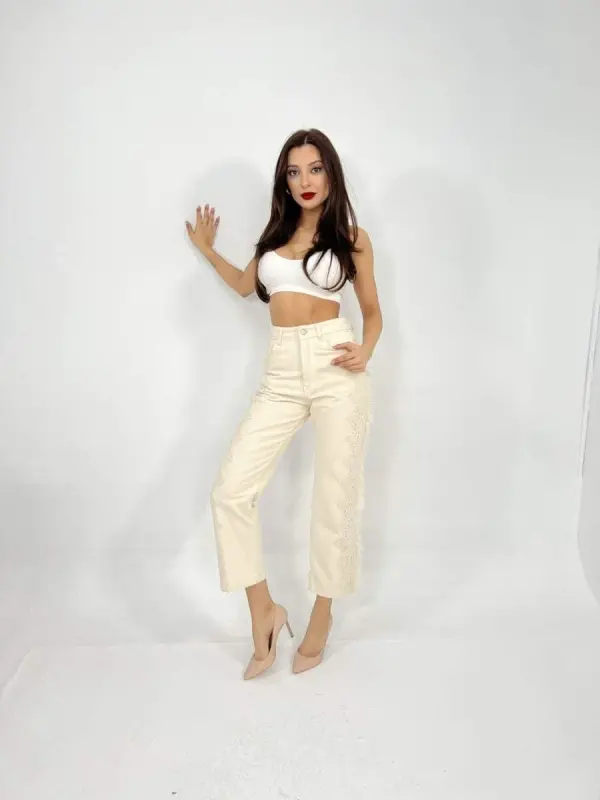6240 PANTALON-KREM - 2