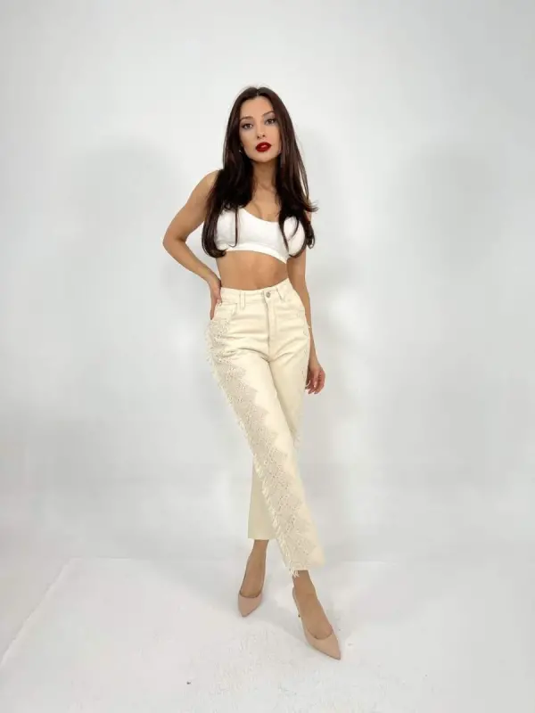 6240 PANTALON-KREM - 4