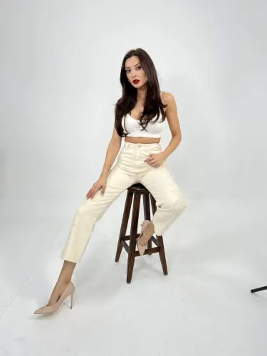 6240 PANTS-CREAM - 5