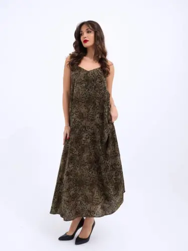 6250 DRESS-BLACK KHAKI - BÜYÜKBEDENIZ (1)