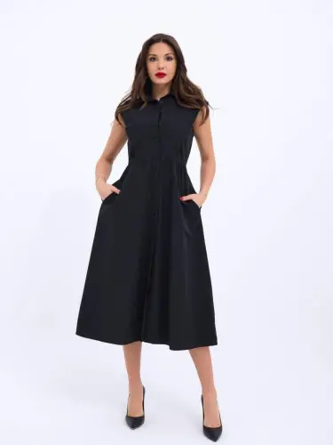 6338 ПЛАТЬЕ-ЧЕРНЫЙ - 1