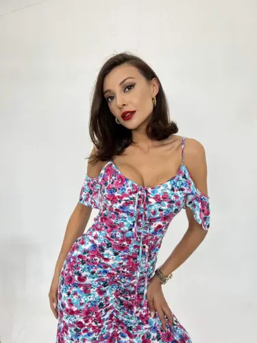 6410 ПЛАТЬЕ-РОЗОВЫЙ - 6