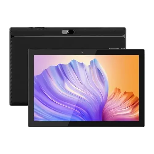 Tablet 64GB 10 Inch Tablet, Android Tablets, 6000mAh Battery Quad Core HD Touch Screen Tableta Computer, with WiFi BT Google Play Android Tabletas. Black. - NOVOJOY