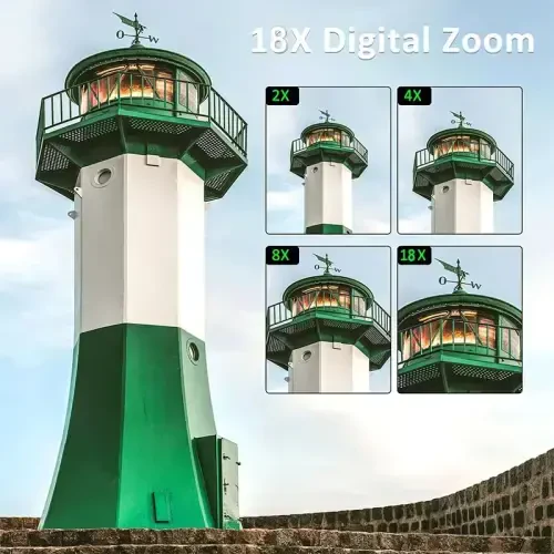 64MP Fotosurat va video uchun raqamli kamera: YouTube uchun 4K Vlogging kamerasi 3 dyuymli buriladigan ekran va 32GB TF karta, sovg'a uchun 16X raqamli zumli raqamli kamera (qora) - 3