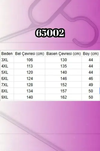 65002 Büyük Beden Düğmeli Müslin Tunik Altı Etek İçlik - Siyah - BÜYÜKBEDENIZ (1)