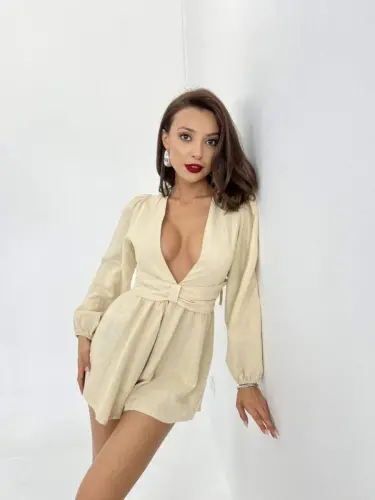 6528 JUMPSUIT-STONE - 1