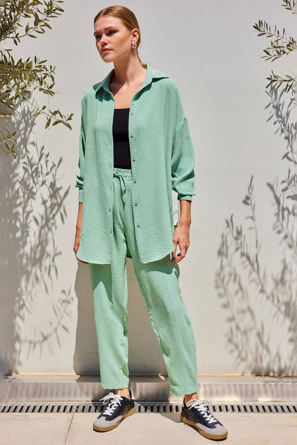 6593 Oversize İkili Takım - Mint - 2