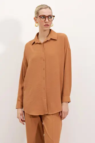 6593 Oversize İkili Takım - Taba - TABA - 3