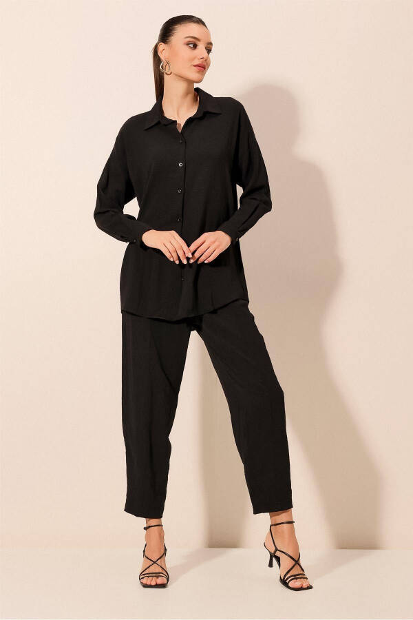 6593 Oversize Two-Piece Suit - Black - 5