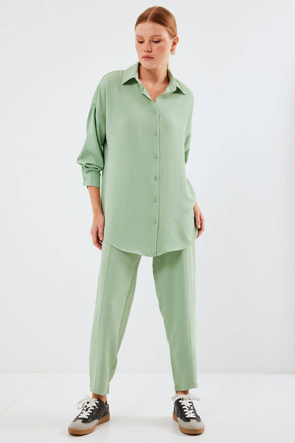 6593 Oversize Two-Piece Suit - Mint - 4