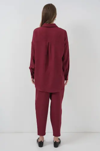 6622 Keten İkili Takım - Bordo - BORDO - 1