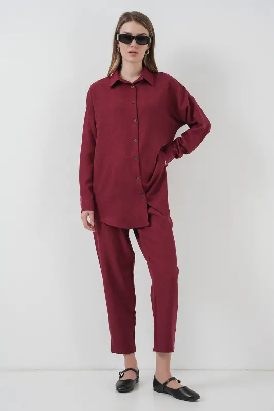 6622 Keten İkili Takım - Bordo - BORDO - 7