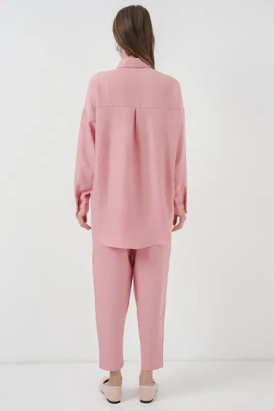 6622 Linen Two Piece Set - Powder-POWDER - 2