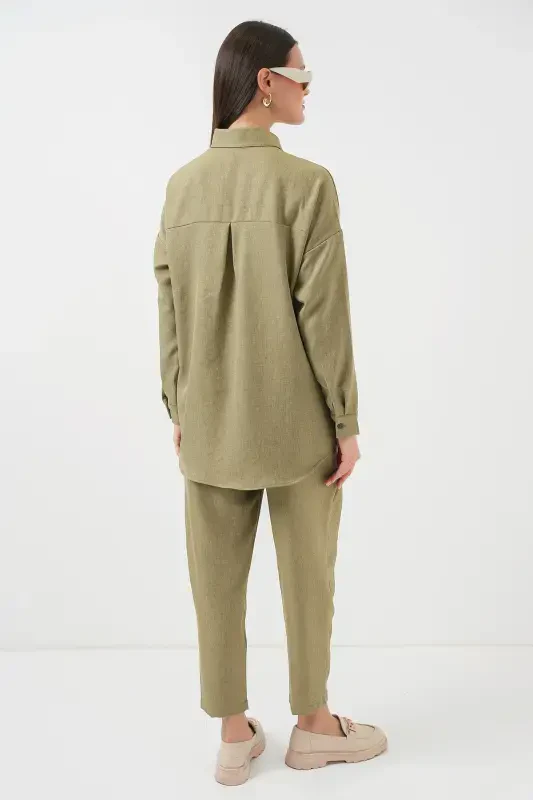 6622 Льняной костюм двойка - цвет 