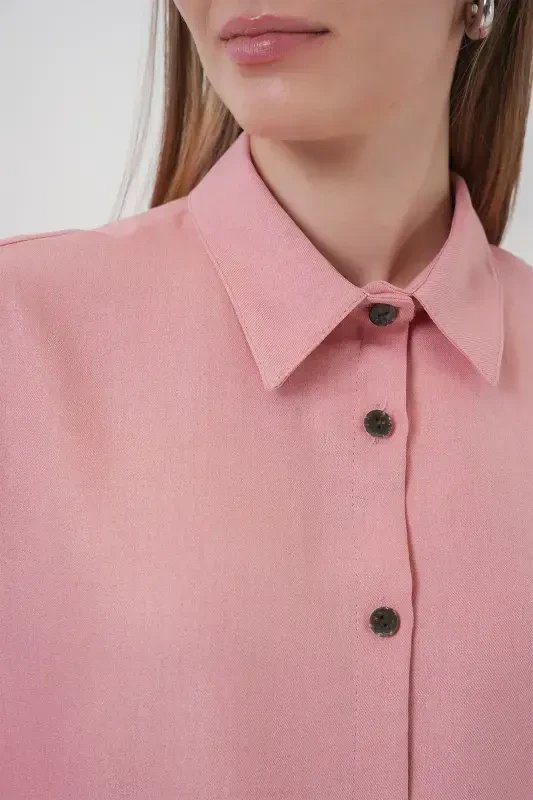 6622 Льняной костюм двойка - Пудра-ПУДРА - 1