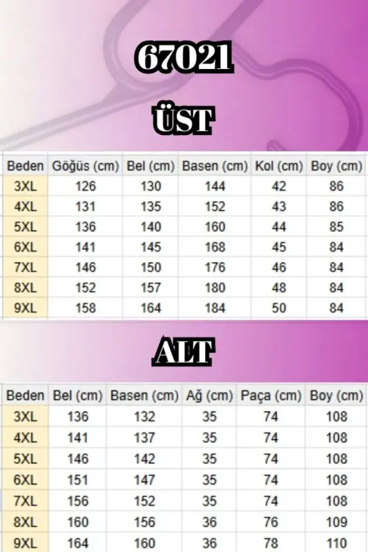 67021 Büyük Beden Taş Baskı Detaylı Parçalı Pantolonlu Takım - Haki - 2