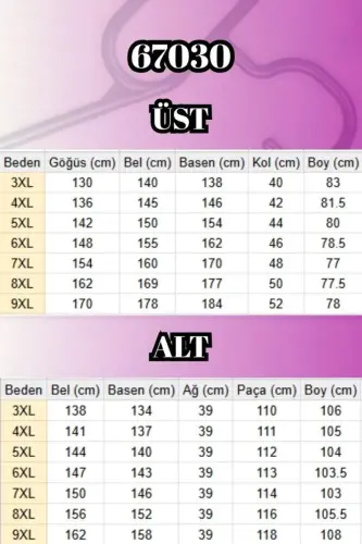 67030 Büyük Beden Yanı Yırtmaçlı Sandy Pantolonlu Takım - Siyah - BÜYÜKBEDENIZ (1)