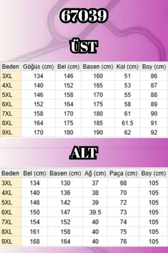 67039 Büyük Beden Yarım Patlı Sıfır Yaka Müslin Pantolonlu Takım - Siyah - BÜYÜKBEDENIZ (1)