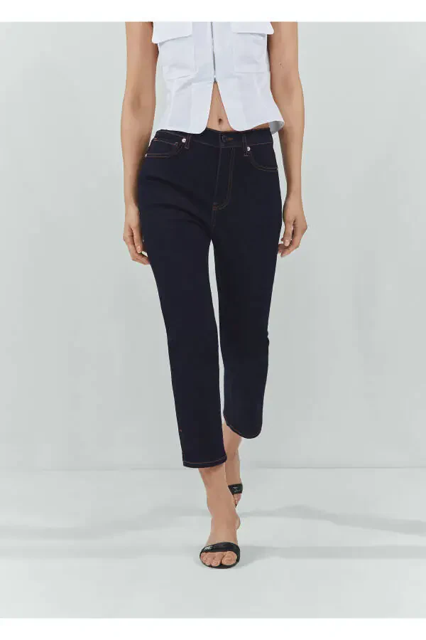 67073695 raqamli quyuq denim ayollar jinsi - 4