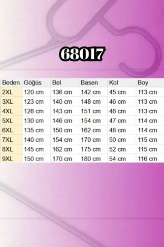 68017 Büyük Beden Hakim Yakalı Kolları Lastikli Tunik - İndigo - 2
