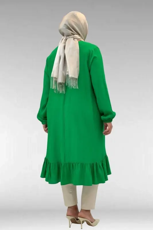 68033 Plus Size Frill Hem Moroccan Tunic - Benetton - 2